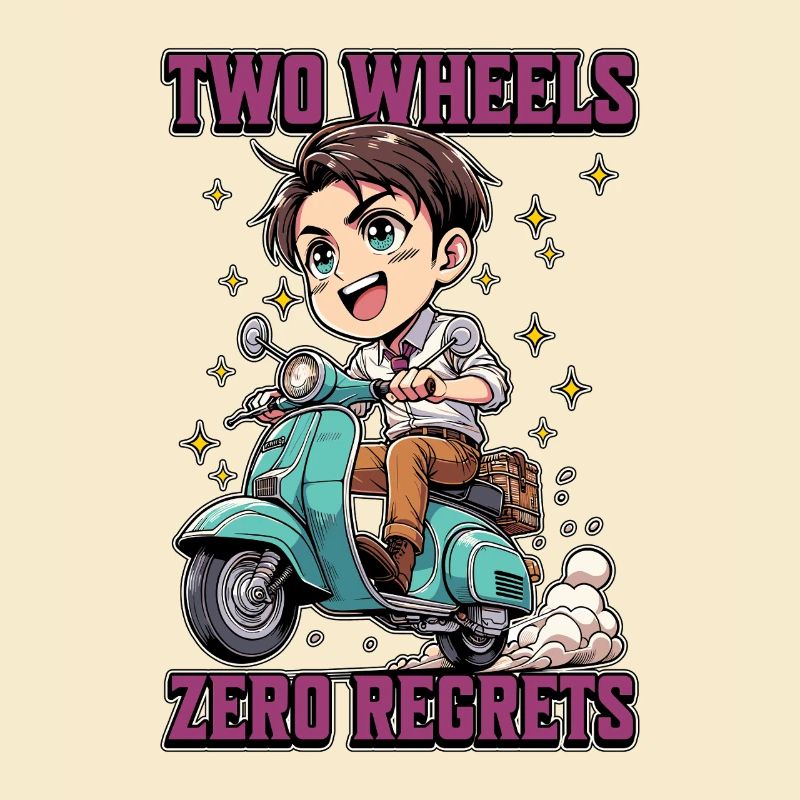 Scooter Two Wheels Zero Regrets Scooter Driver