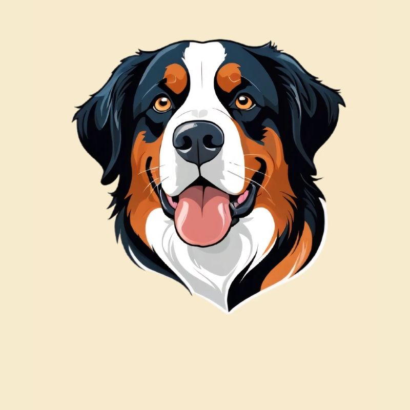 Motif de chien avec une expression vive