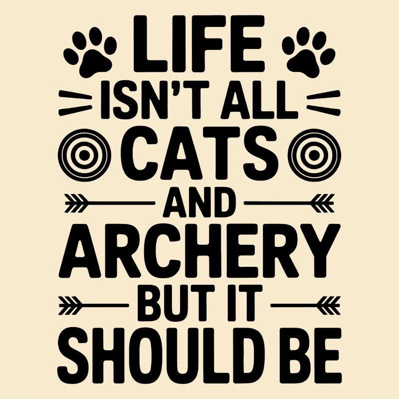Bogenschießen Spruch Katzen Bogenschießen Geschenk