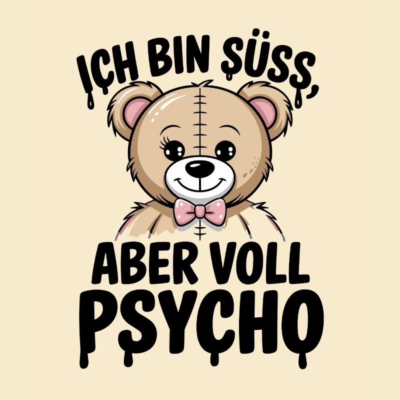 Kuscheliger Teddybär Mit Schleife - Alles Wird Gut