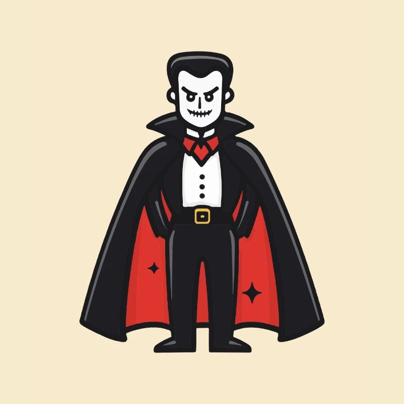 Vampire Halloween Comic Funny