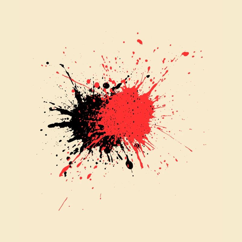 Conception astucieuse de la douleur de couleur rouge