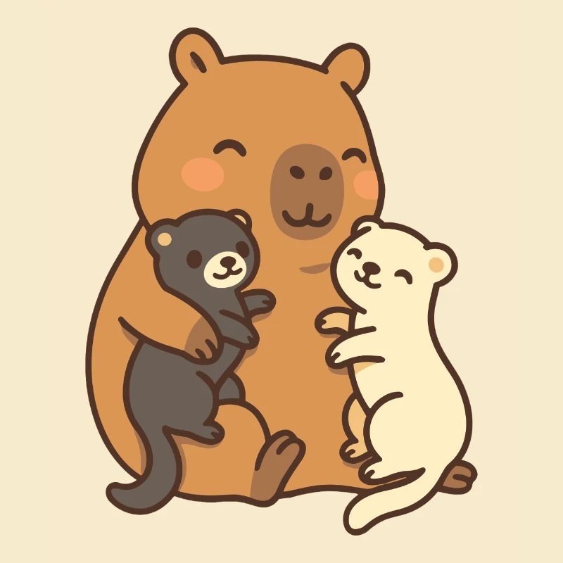 Capybara & Ferret – Friendship & Security