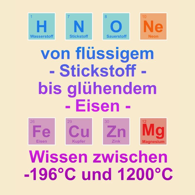 Unispruch "auf Temperatur" Geschenk, Studenten