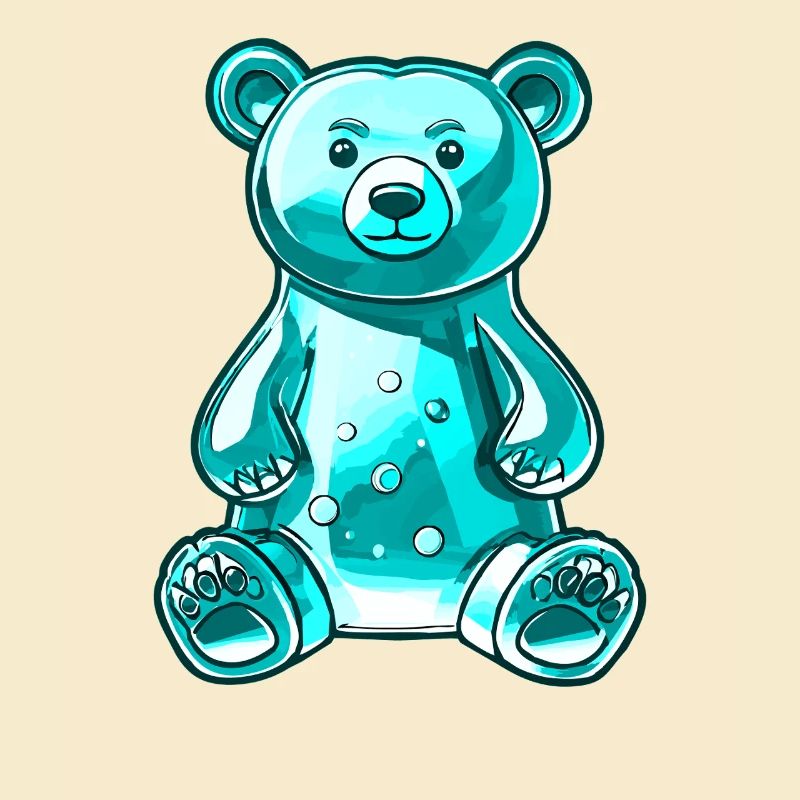 Gummy Bear Turquoise