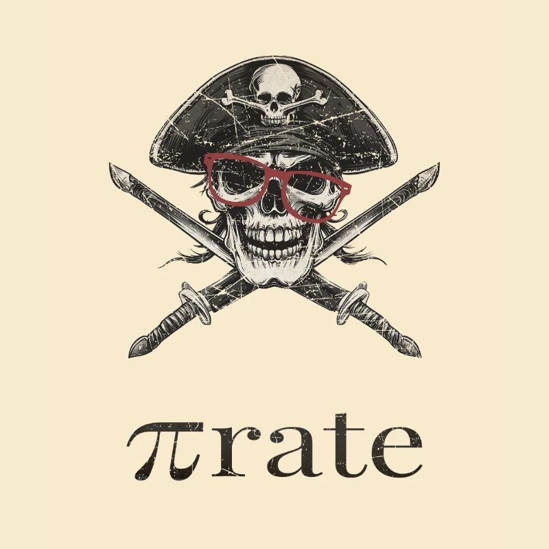 nerd pirate with glasses