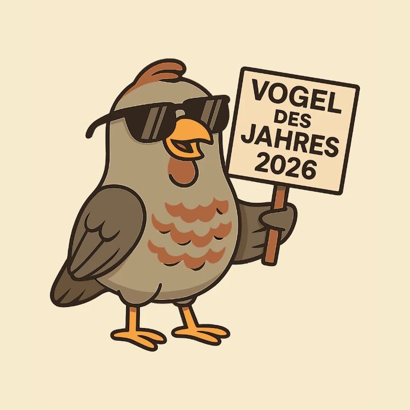 Cool Partridge – Oiseau de l’année 2026 avec bouclier