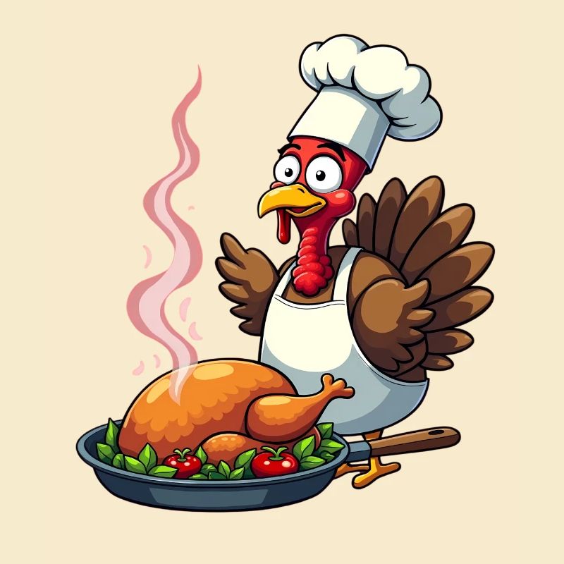 Cuisinier de dinde de Thanksgiving