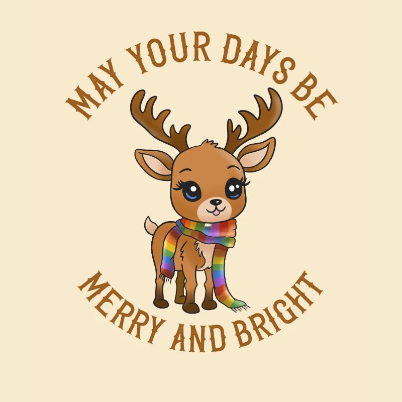Que vos journées soient joyeuses !  Bébé renne Noël