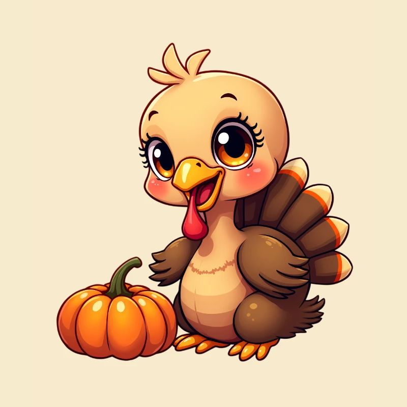 Bébé dinde de Thanksgiving
