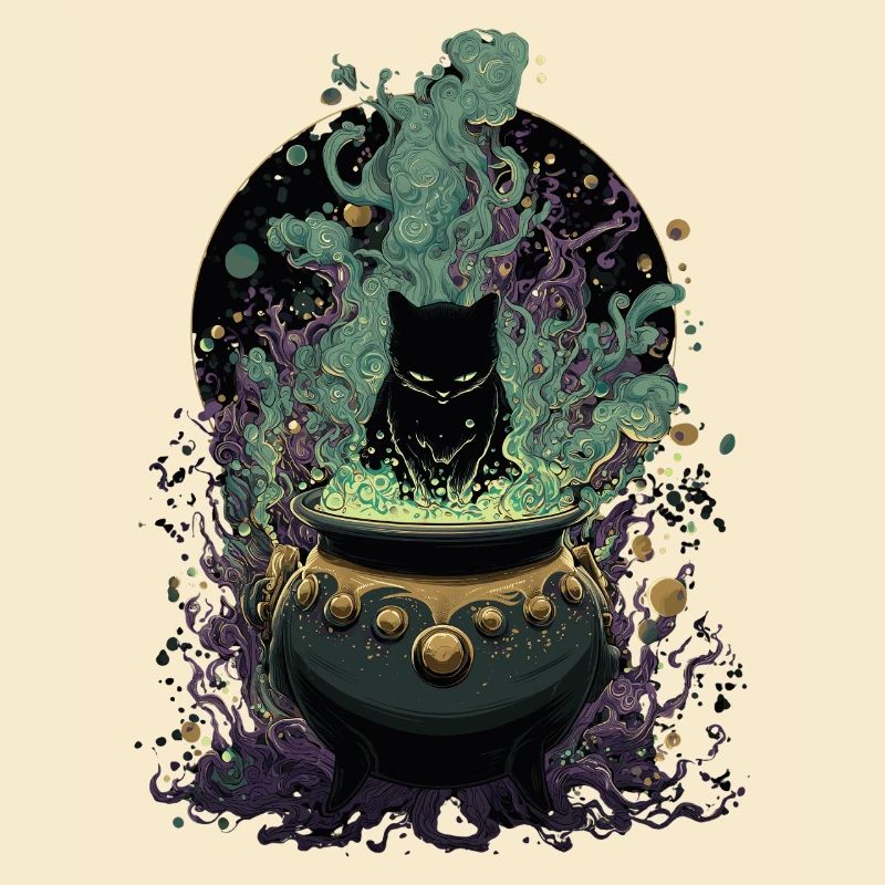 Potion Master Cat Magical Design