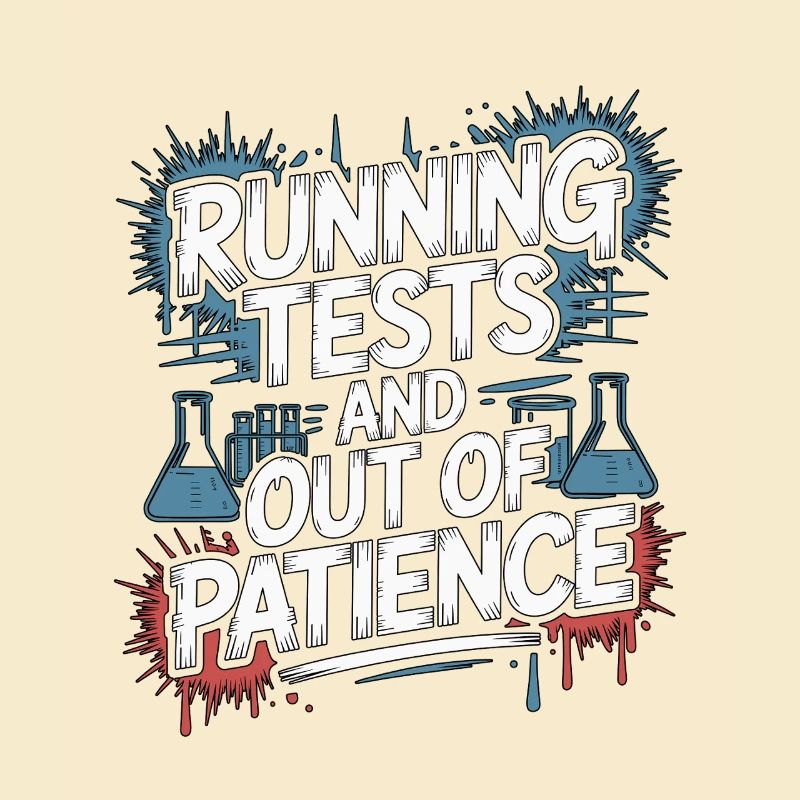 Lab Technician Running Tests And Laboratory Work