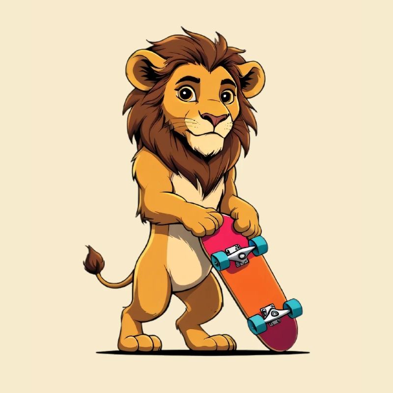 Lion Cub Skateboard Power