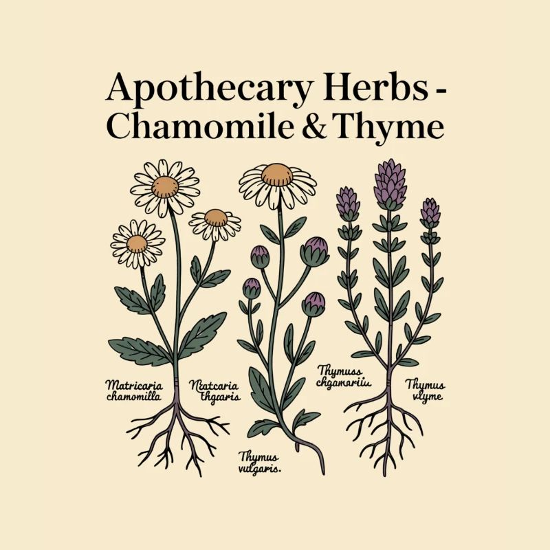 Chamomile & Thyme Medicinal Plants