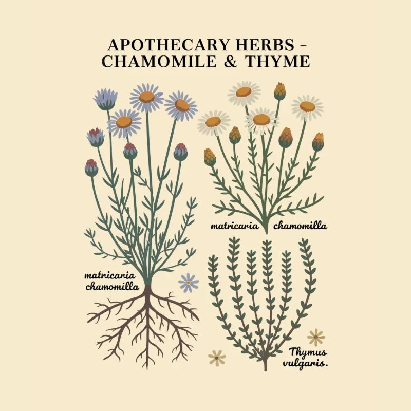 Apothecary Herbs – Chamomile & Thyme