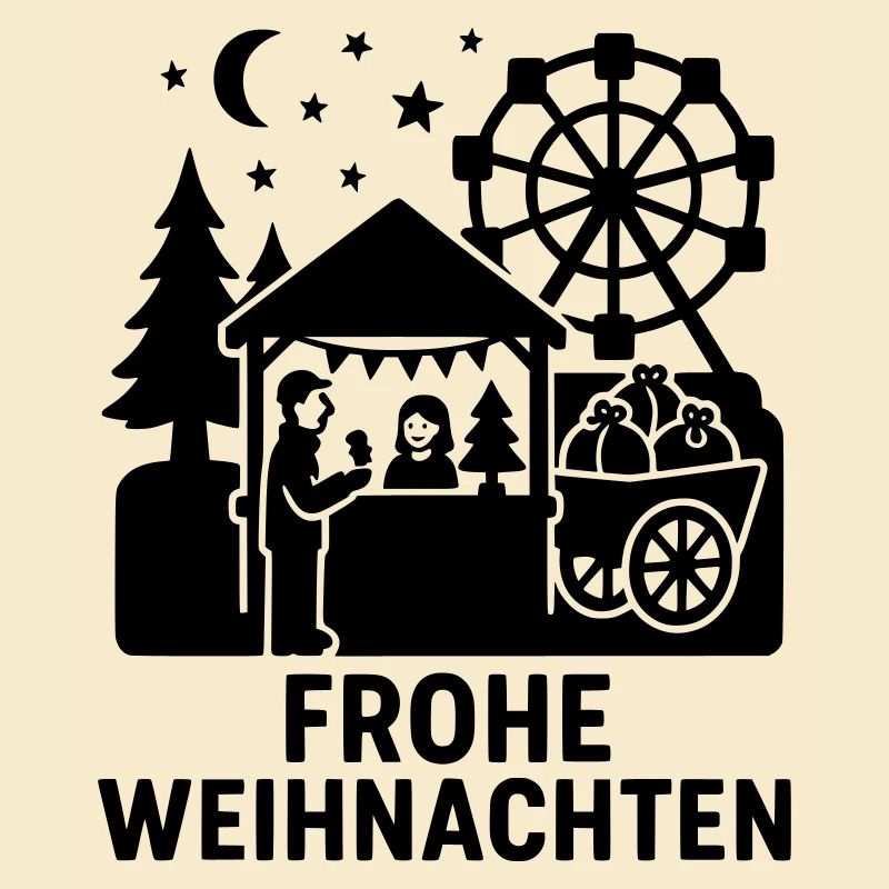 Silhouette de joyeux Noël