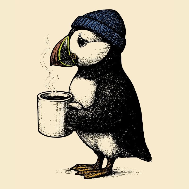 Coffee Puffin
