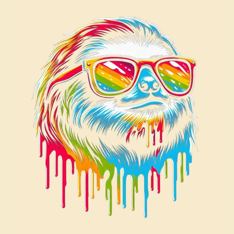 Sloth Sloth Art Lazy Sloth Fan