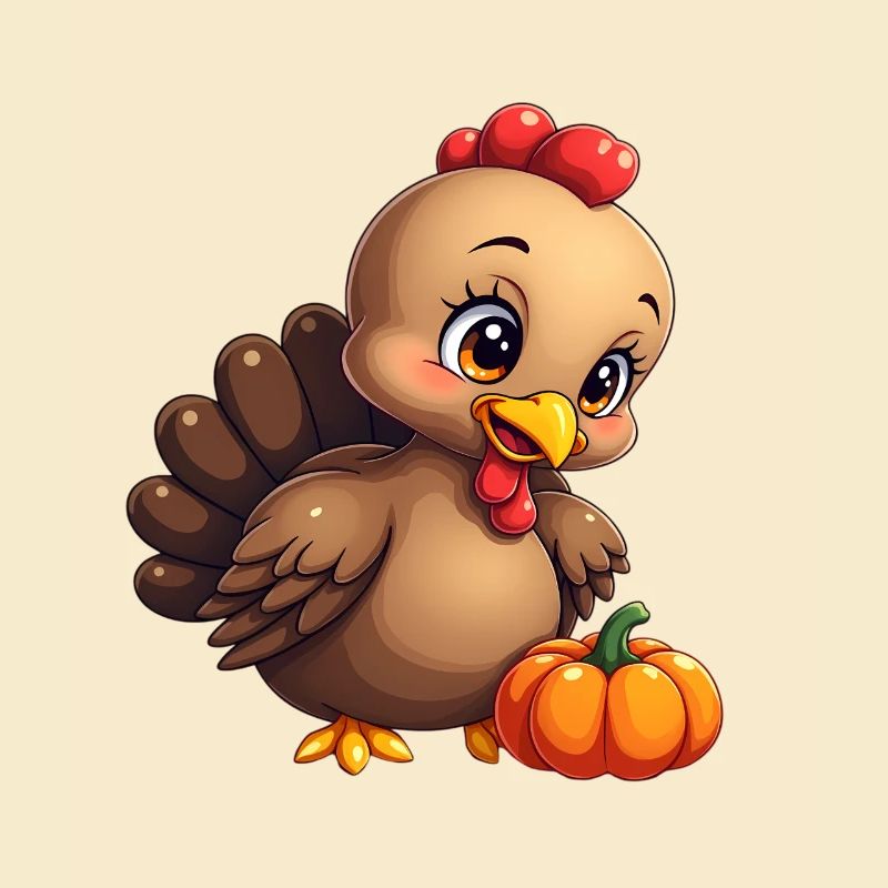 Bébé dinde de Thanksgiving