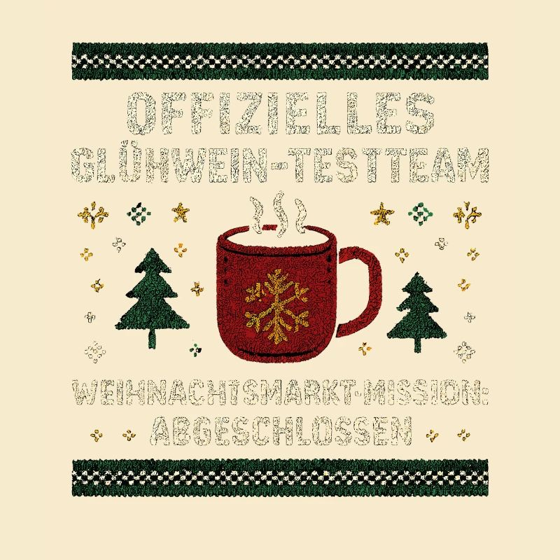 Équipe de test de vin chaud, héros du marché de Noël