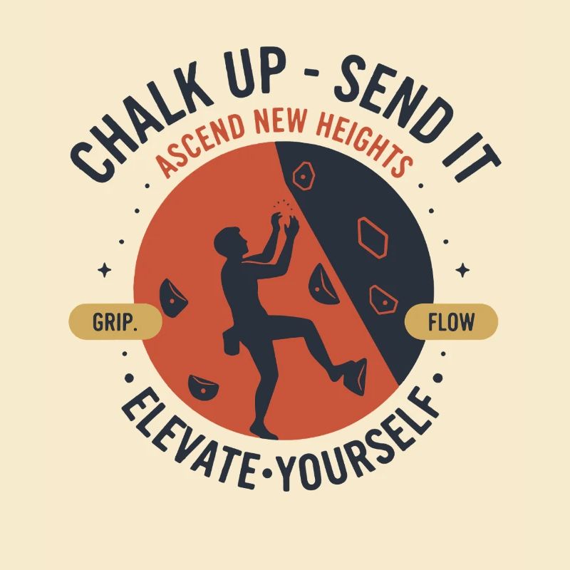Chalk Up Send It Elevate Yourself