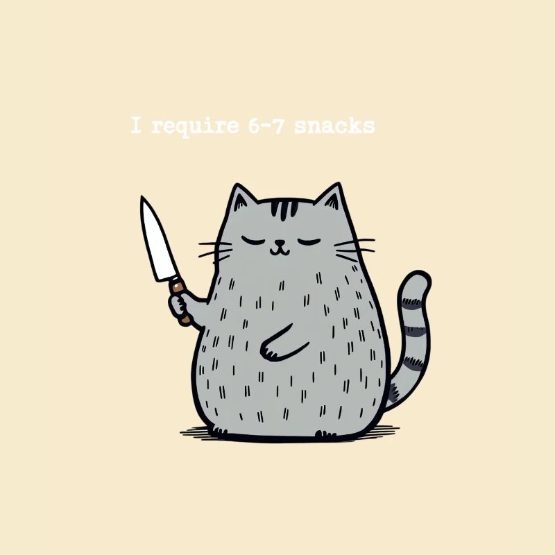 6-7 Internet Meme 6 7 Snack Cat