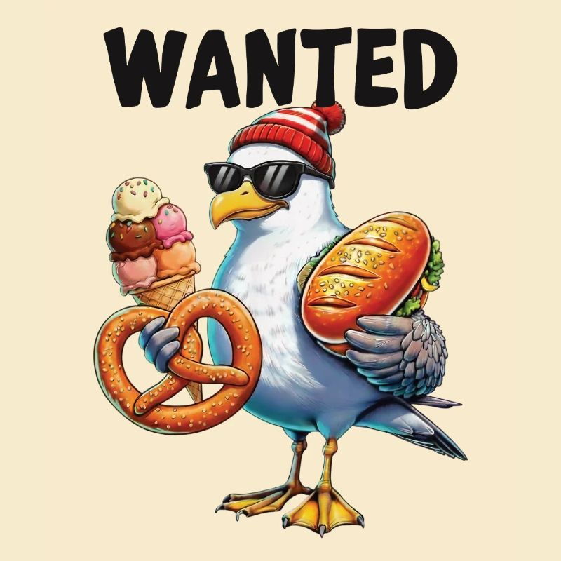 Gesucht Möwe Brezel Eiscreme