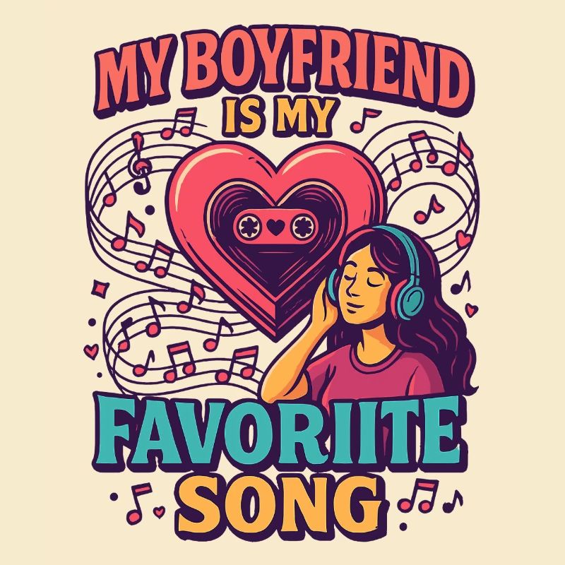 Chanson d’amour de petit ami de la Saint-Valentin, romance musicale