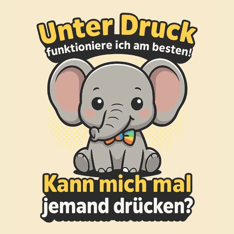 Under pressure elephant, cuddle me saying