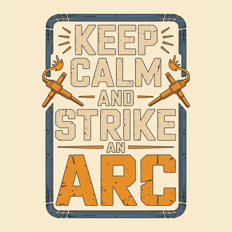 Welder Keep Calm And Strike Steel Metalwork