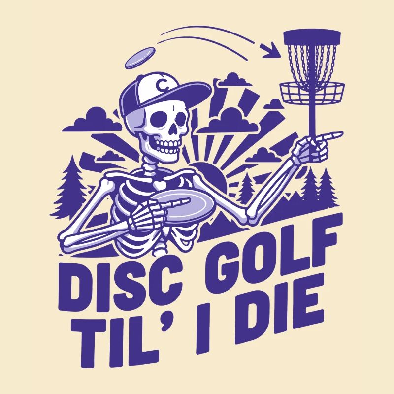 Disc Golf jusqu’à la mort Disc Golfer Drôle Disc Disc Flying Disc