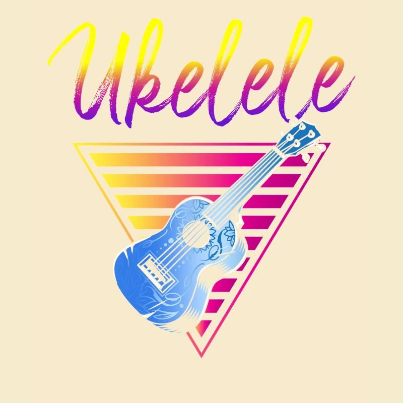 Hawaiian Ukulele Uke Retro 80s 90s