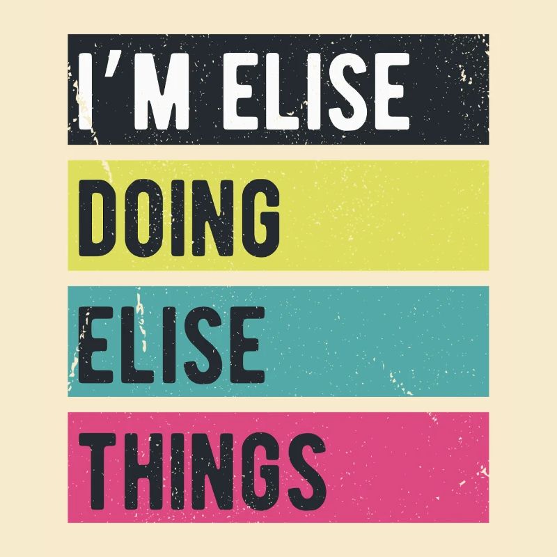 I’m Elise Doing Elise Things Retro Colors