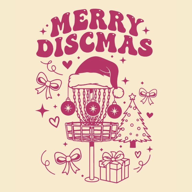 Fröhliche Discmas lustiger Disc-Golf-Korb Flugscheiben