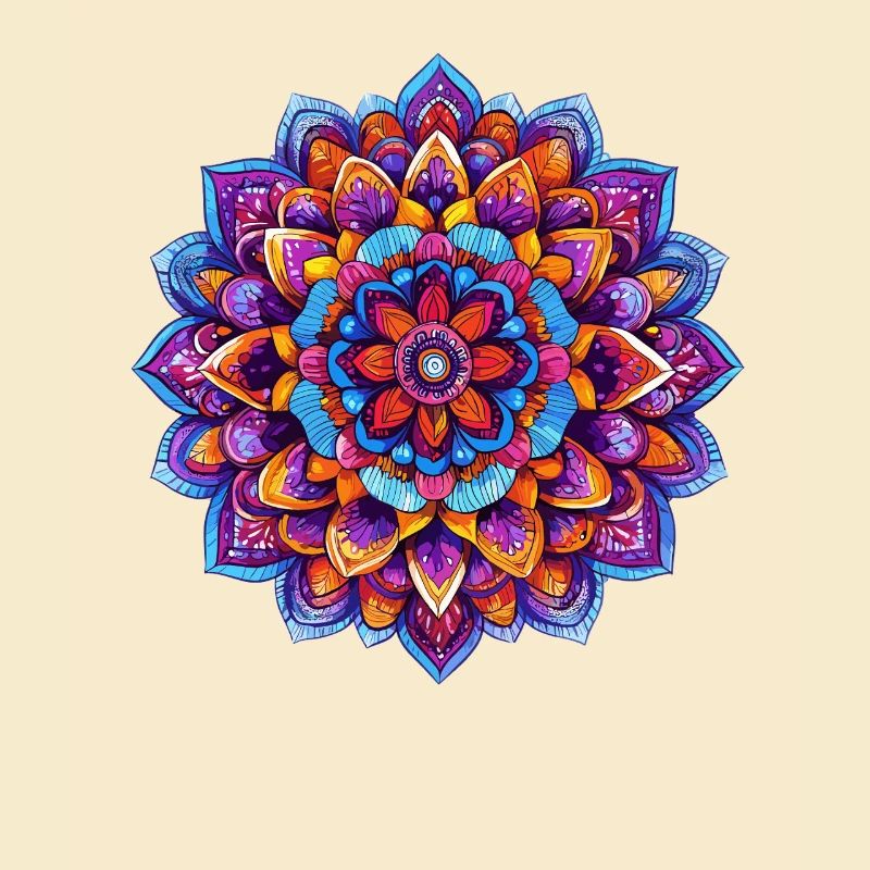 Regenbogen Mandala Kaleidoskop