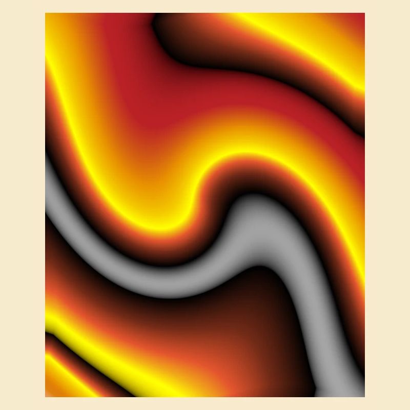 Jeu de couleurs de la vague de lave
