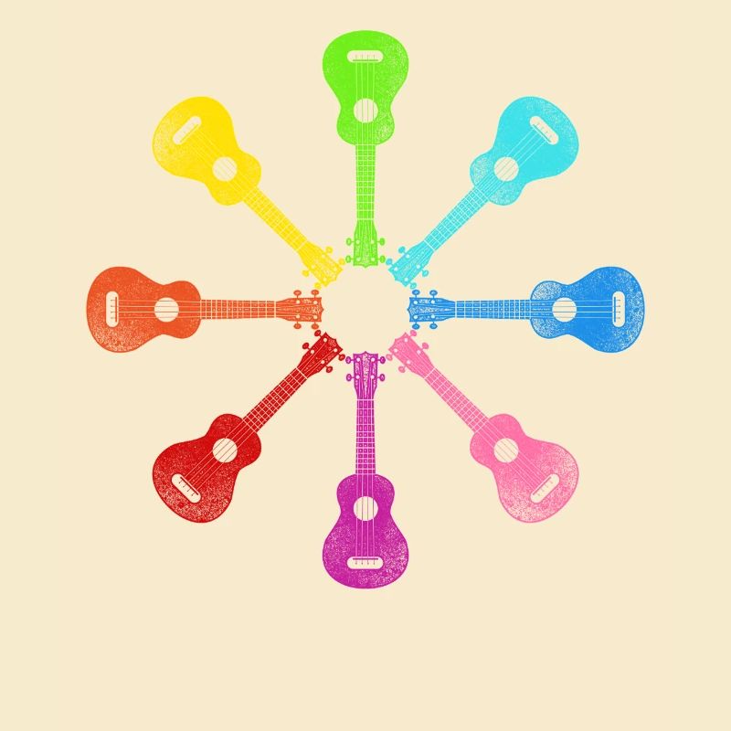 Hawaiian Ukulele Uke Rainbow