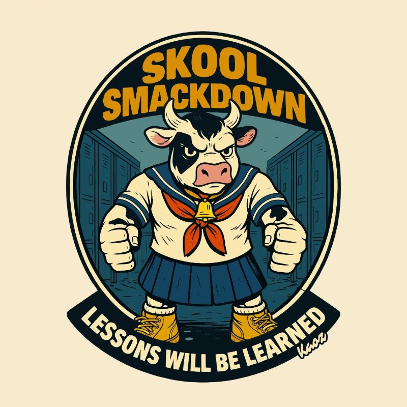 Affrontement de vaches à l’école