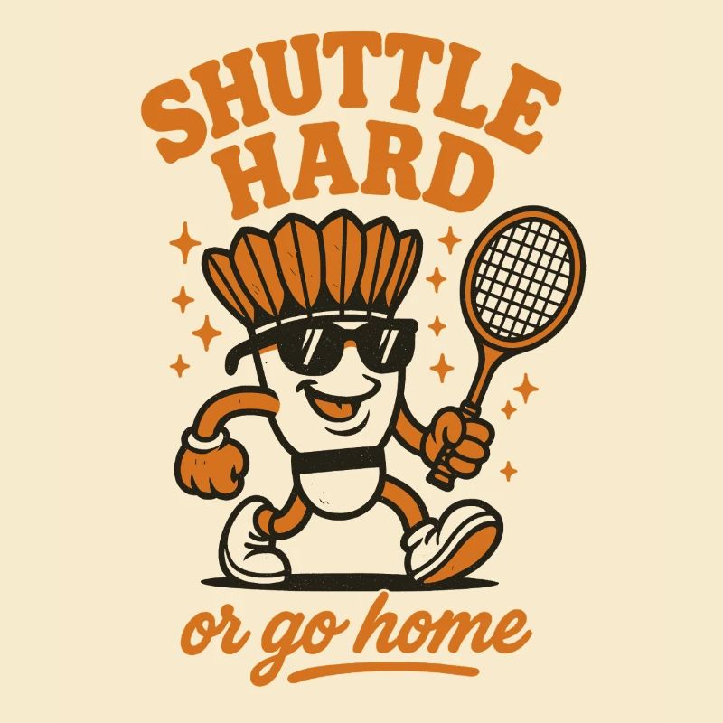 Shuttle Hard | Badminton Motivation Spruch