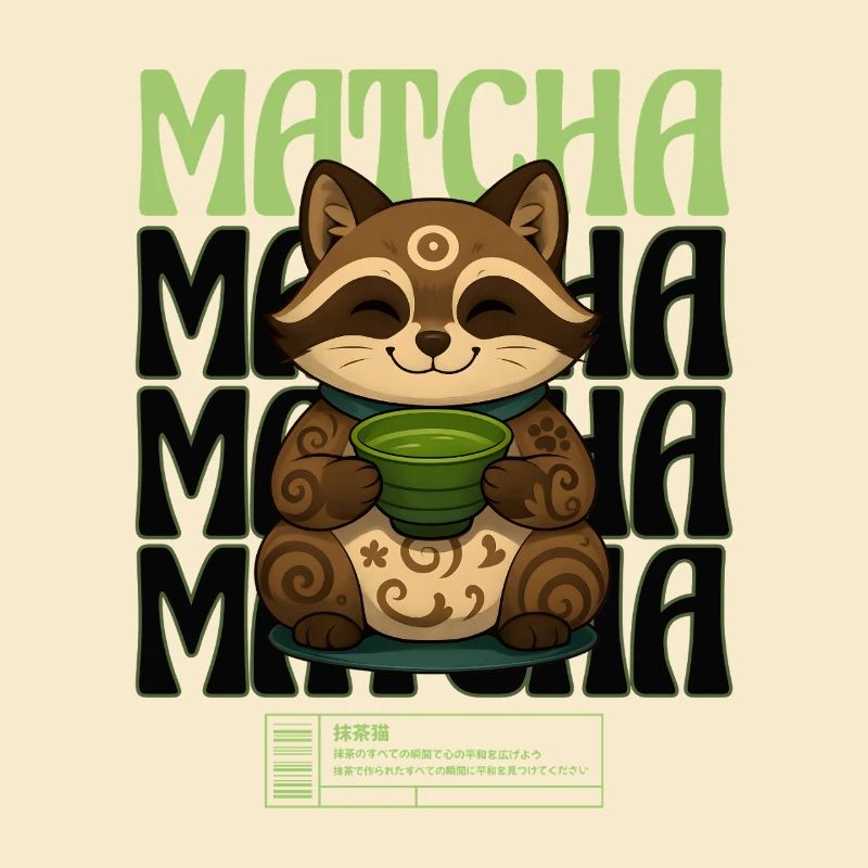 Matcha Kitten Maneki Neko