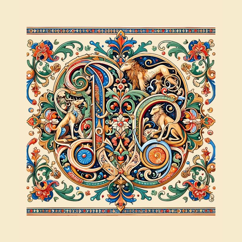 Animal Ornament Medallion Pattern