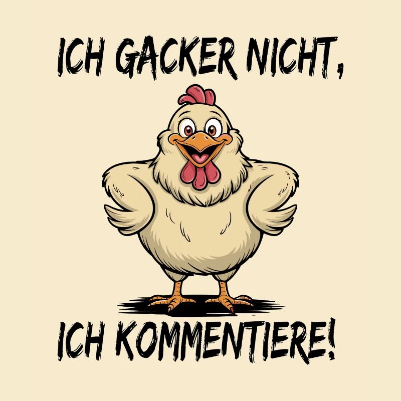 I don't cluck I comment funny chicken
