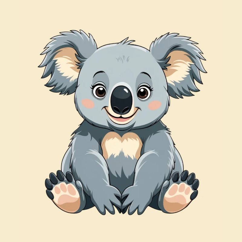 Cuddly Koala Cartoon