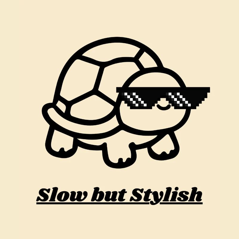 Pixel Sunglasses Turtle Cool Look