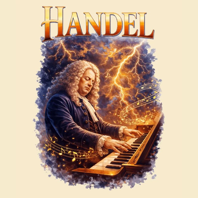 Handel Sturmklang on the keyboard