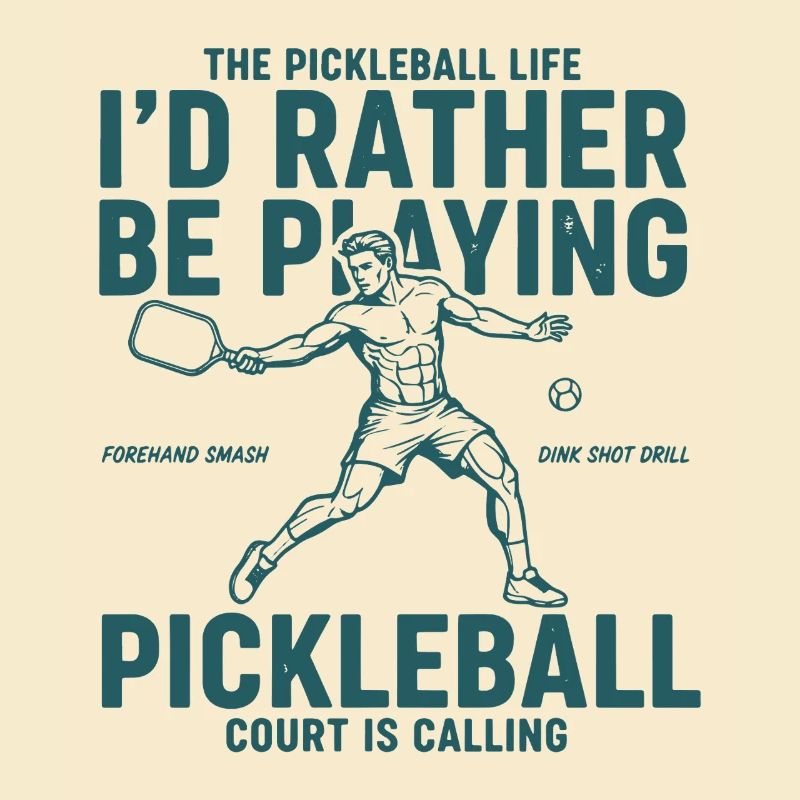 Pickleball Id Rather Be Playing Love Pickleball