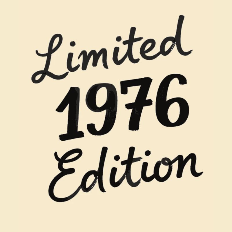 Édition Script Anniversaire Vintage 1976