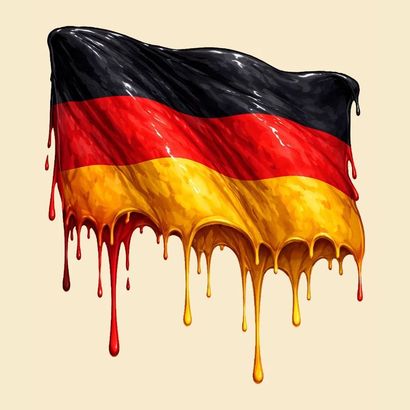 Drapeau allemand Couleur colorée