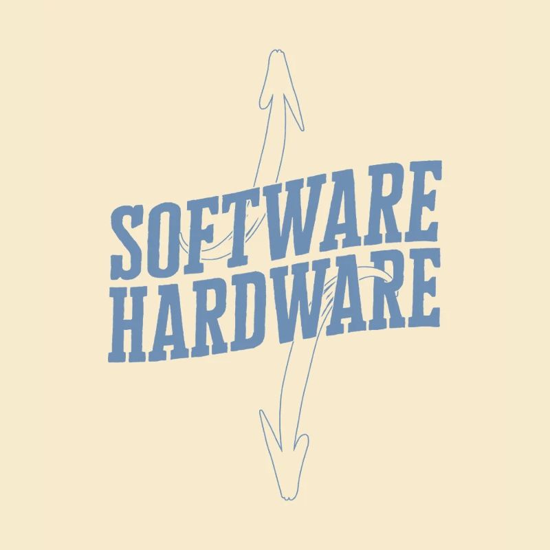 Lustiger IT Spruch Software Hardware Wortspiel
