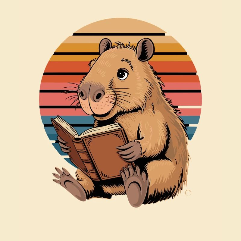 Lire Capybara Retro Sunset pour